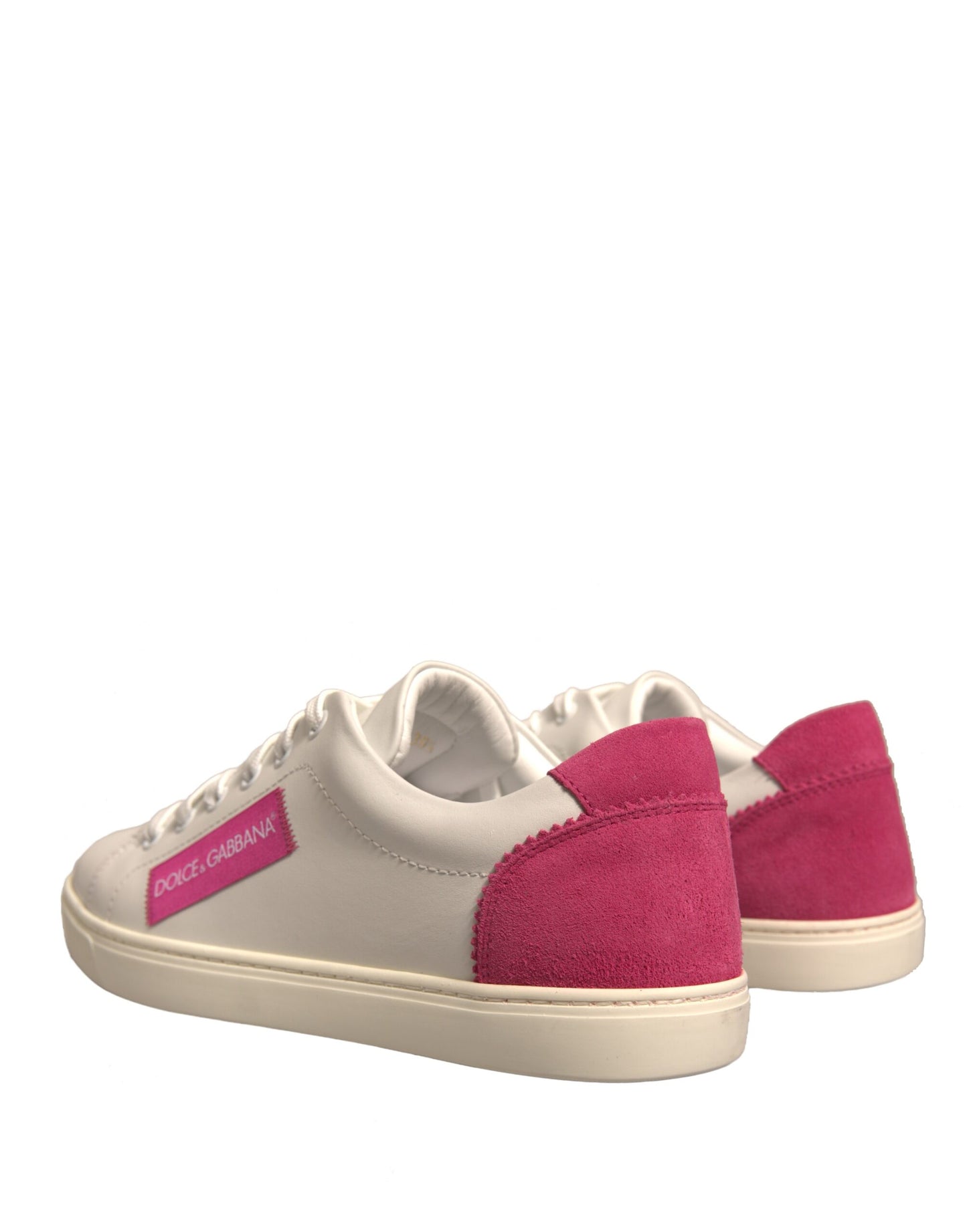 Zapatillas bajas de piel de ante blanca