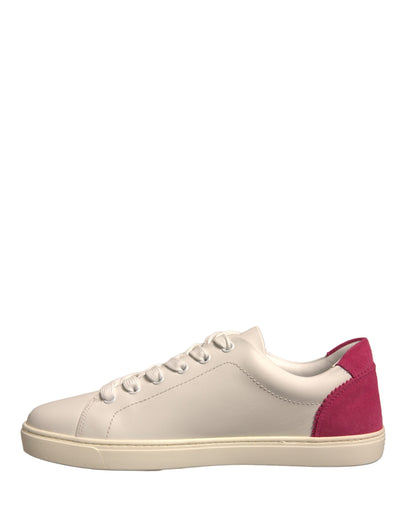 Zapatillas bajas de piel de ante blanca