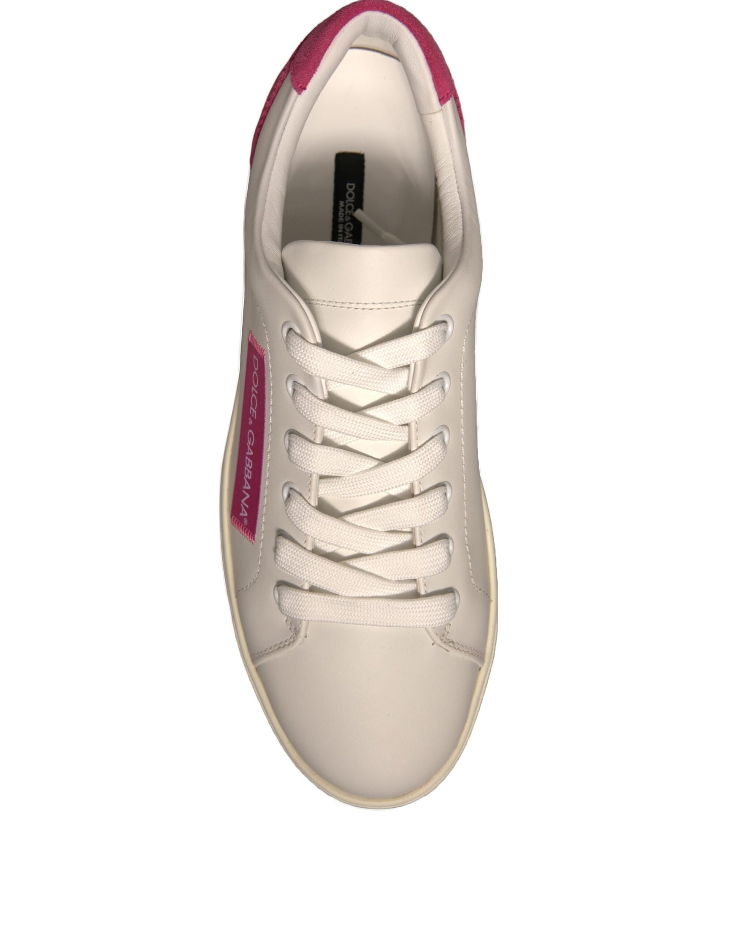 Zapatillas bajas de piel de ante blanca