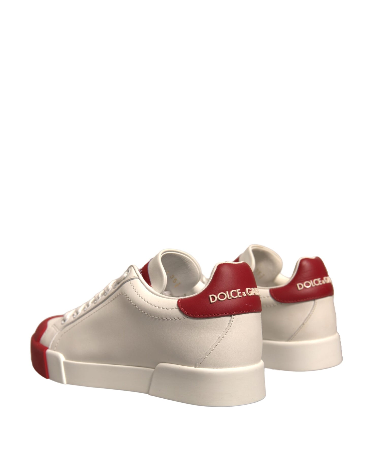 Zapatos de cuero blanco con logo Portofino Sneakers