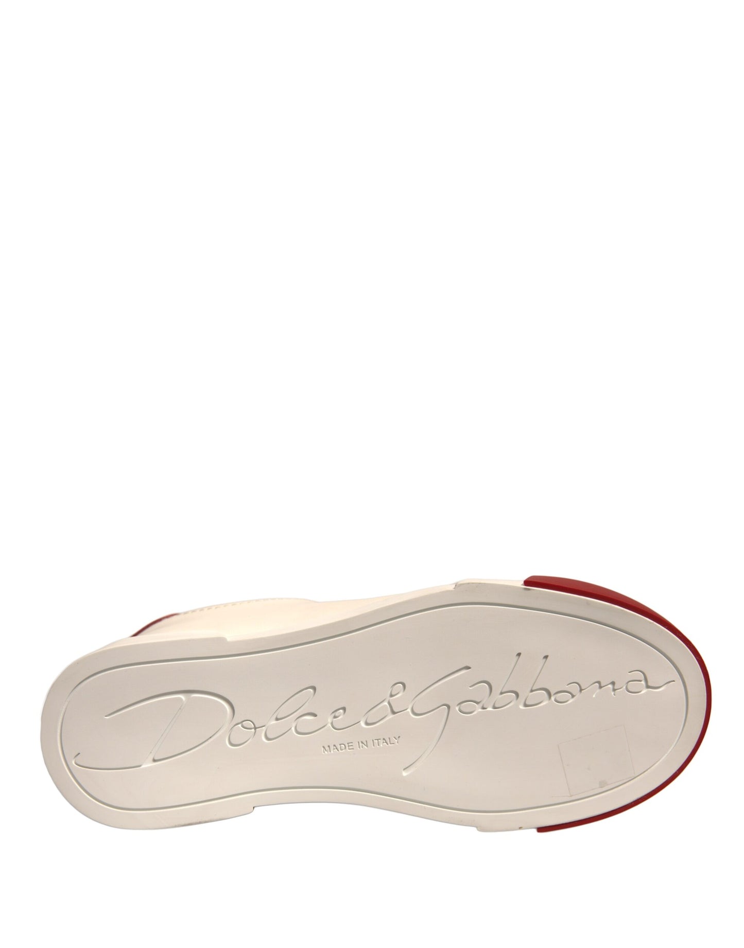 Zapatos de cuero blanco con logo Portofino Sneakers