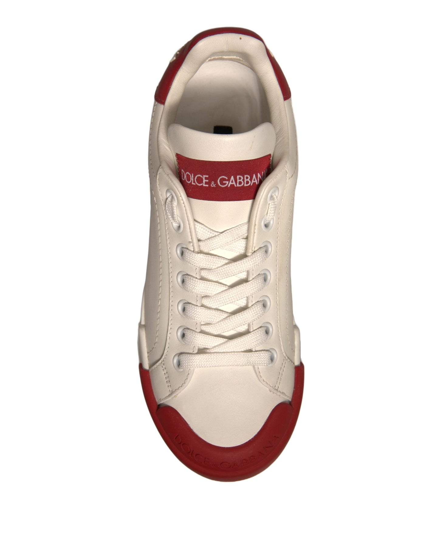 Zapatos de cuero blanco con logo Portofino Sneakers