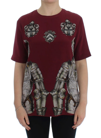Blusa de seda Sicilia Encantada con estampado de caballero