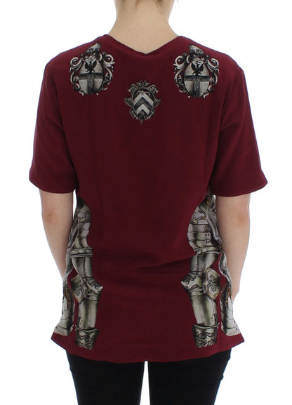Blusa de seda Sicilia Encantada con estampado de caballero