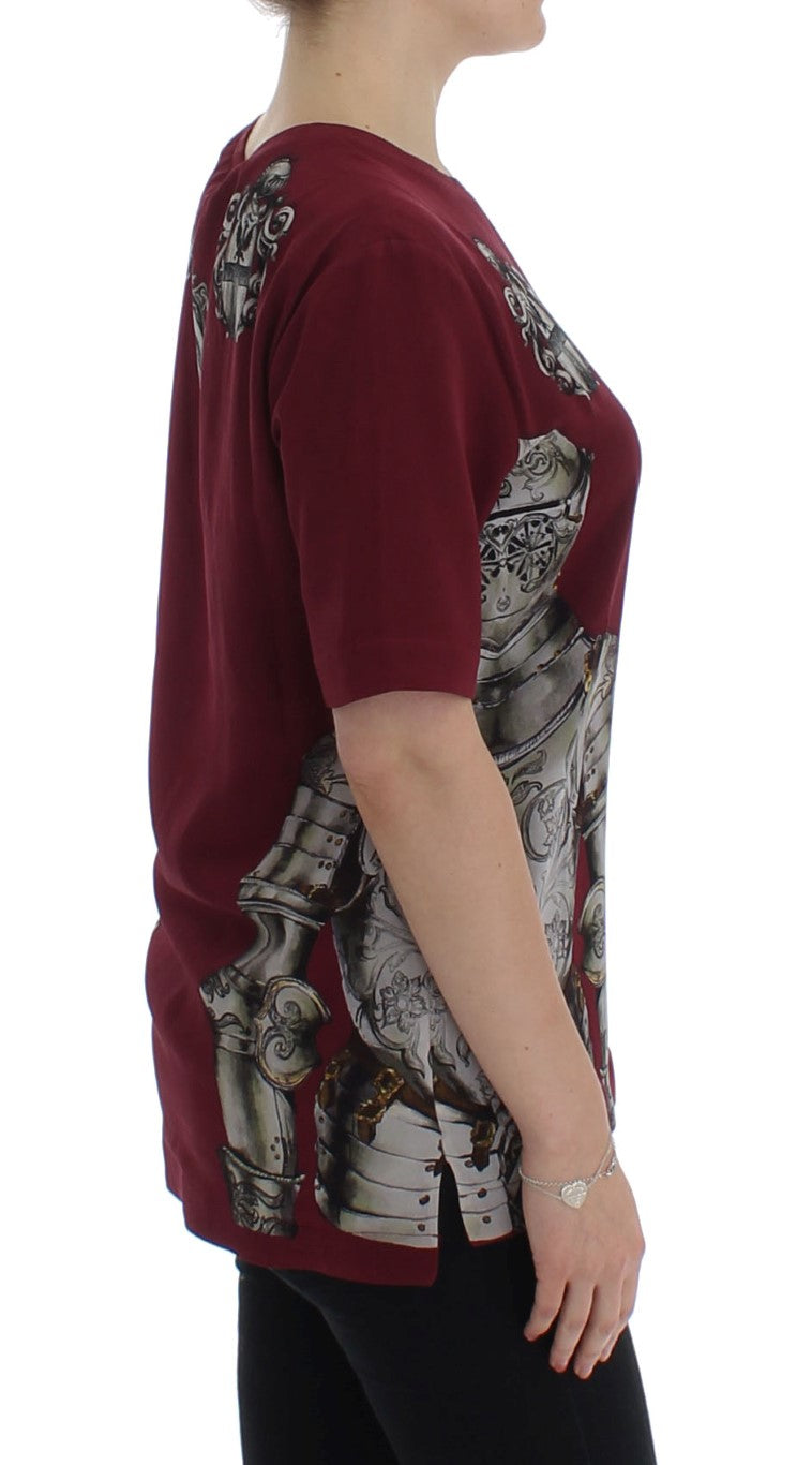 Blusa de seda Sicilia Encantada con estampado de caballero