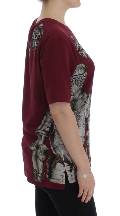 Blusa de seda Sicilia Encantada con estampado de caballero