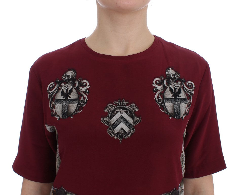 Blusa de seda Sicilia Encantada con estampado de caballero