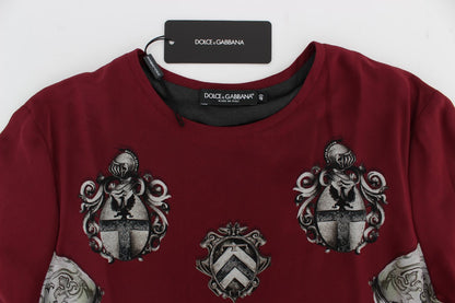 Blusa de seda Sicilia Encantada con estampado de caballero