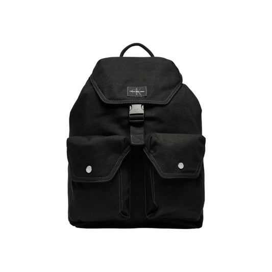 Mochila de poliéster negra de poliéster