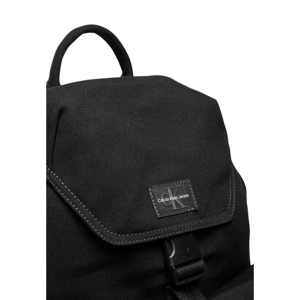 Mochila de poliéster negra de poliéster
