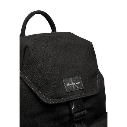 Mochila de poliéster negra de poliéster
