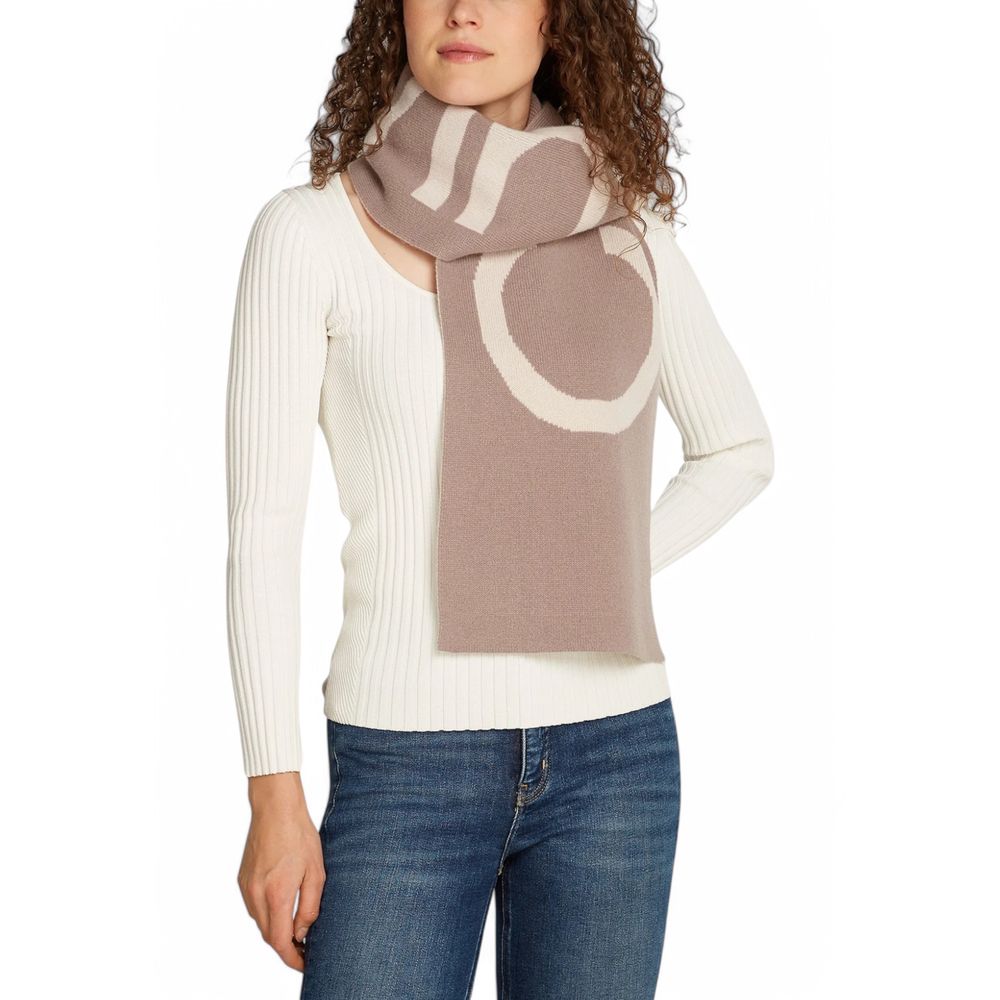Bufanda de lana beige