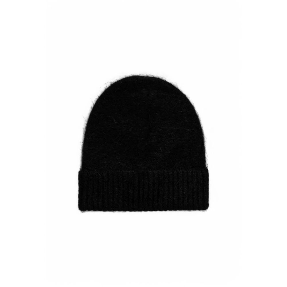 Sombrero de piel de alpaca negra