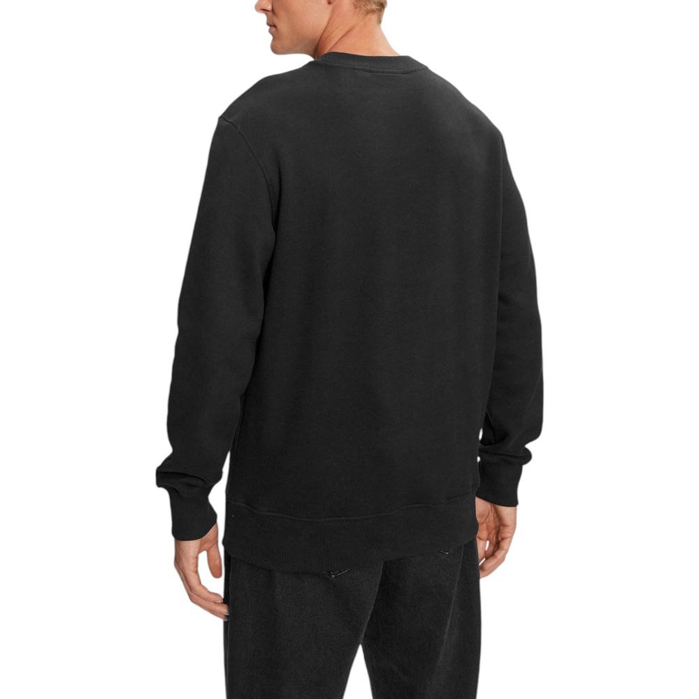 Black Cotton Sweatshirt