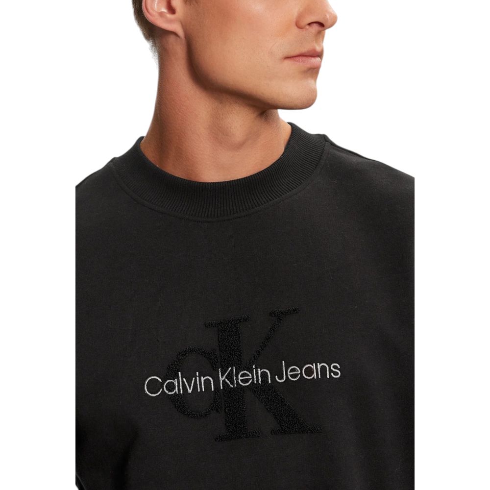 Black Cotton Sweatshirt