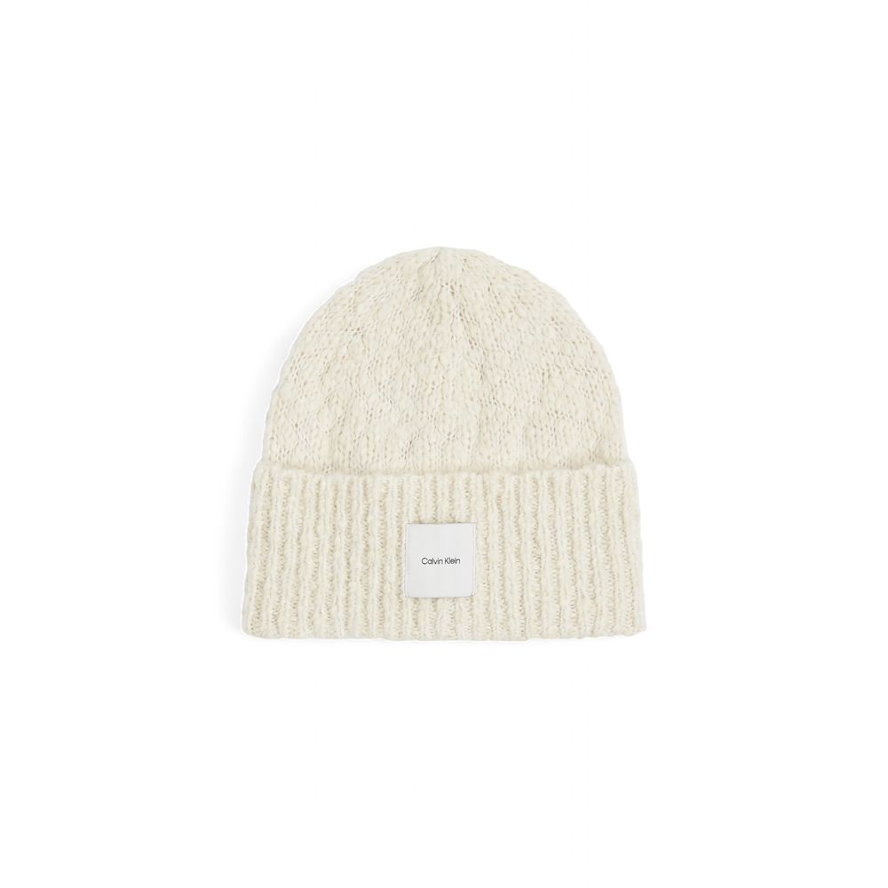 Sombrero de poliéster blanco