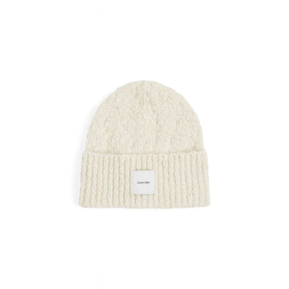 Sombrero de poliéster blanco