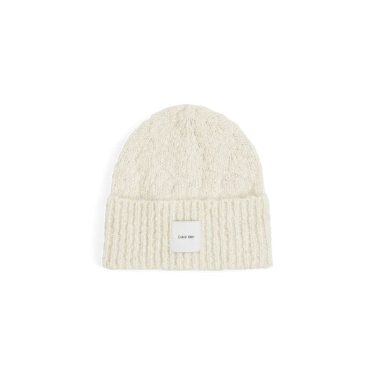 Sombrero de poliéster blanco