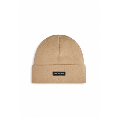 Beige Recycled Polyester Caps Baseball Hat