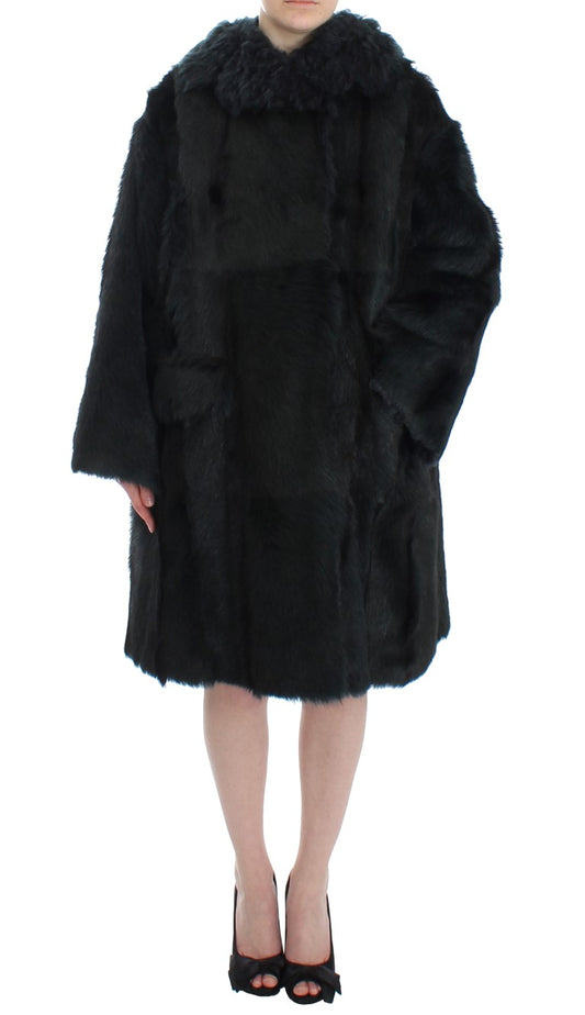 Exquisita chaqueta de piel de oveja