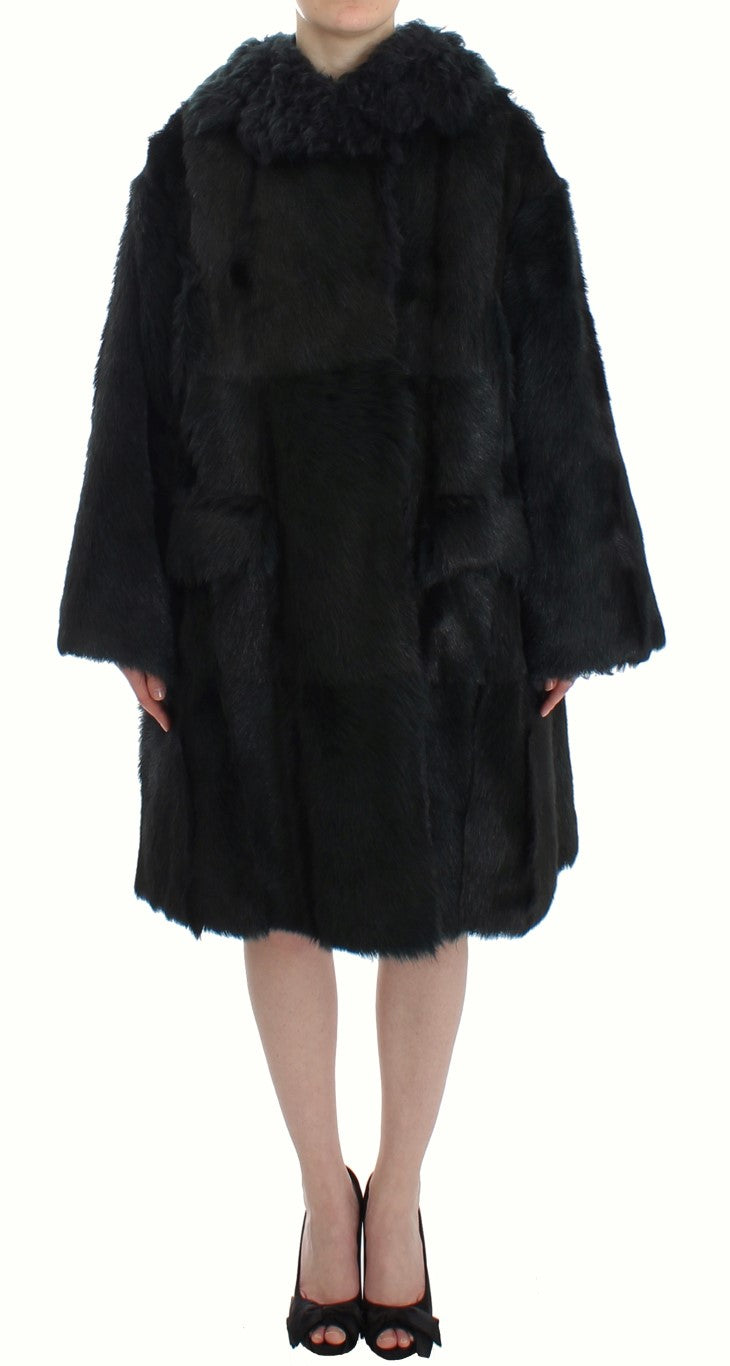 Exquisita chaqueta de piel de oveja