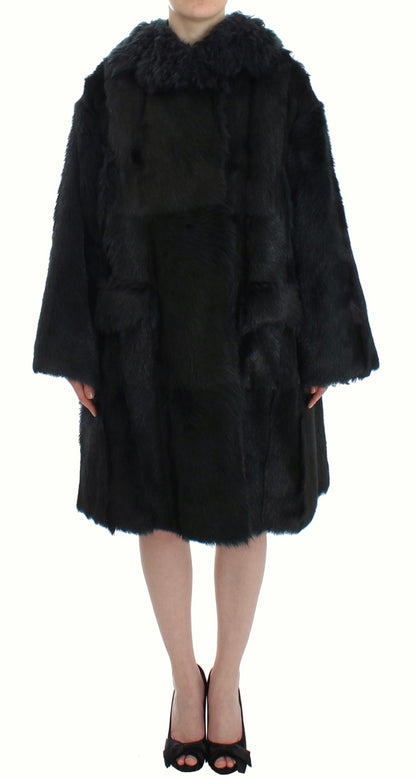 Exquisita chaqueta de piel de oveja