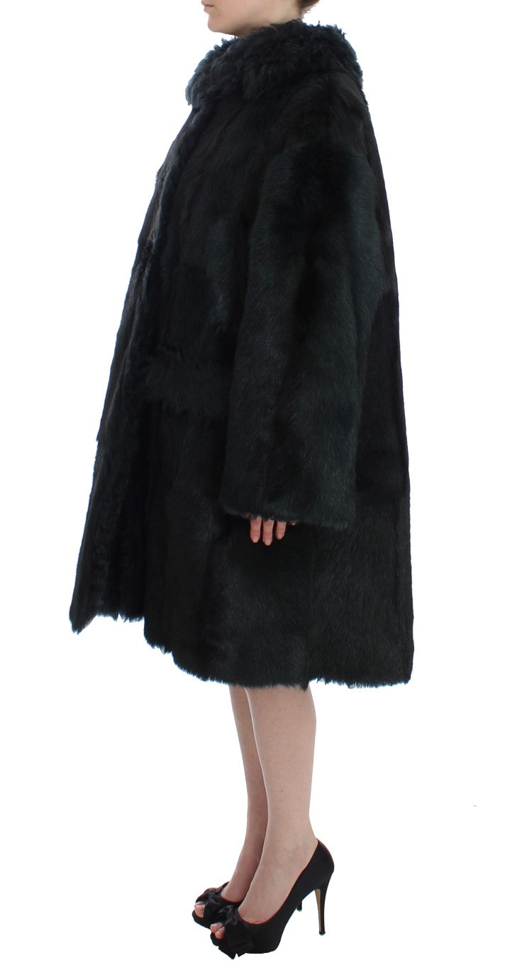 Exquisita chaqueta de piel de oveja
