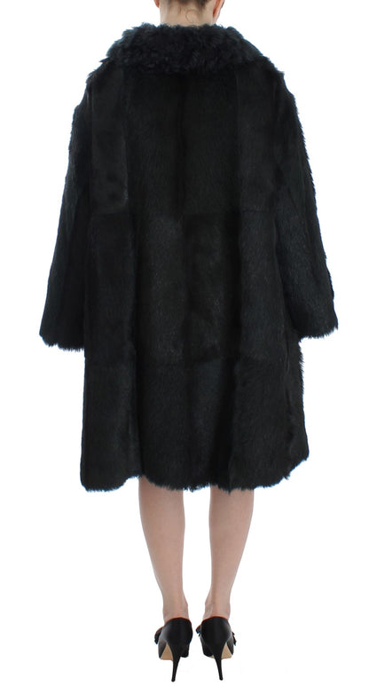 Exquisita chaqueta de piel de oveja