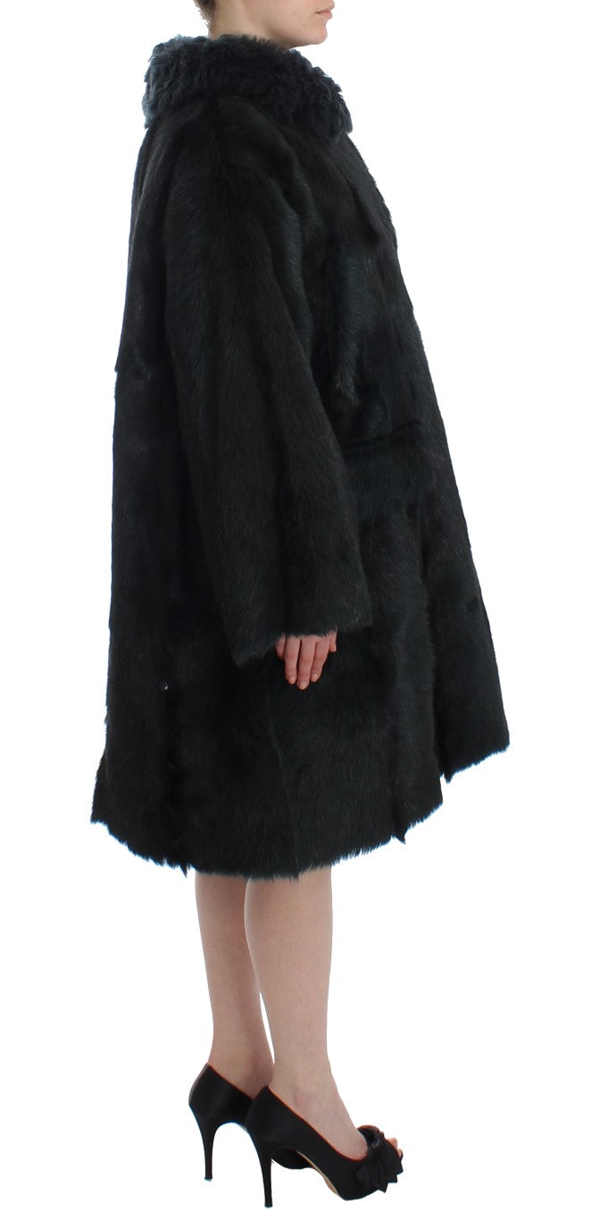 Exquisita chaqueta de piel de oveja
