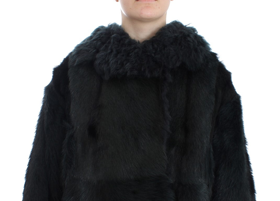 Exquisita chaqueta de piel de oveja