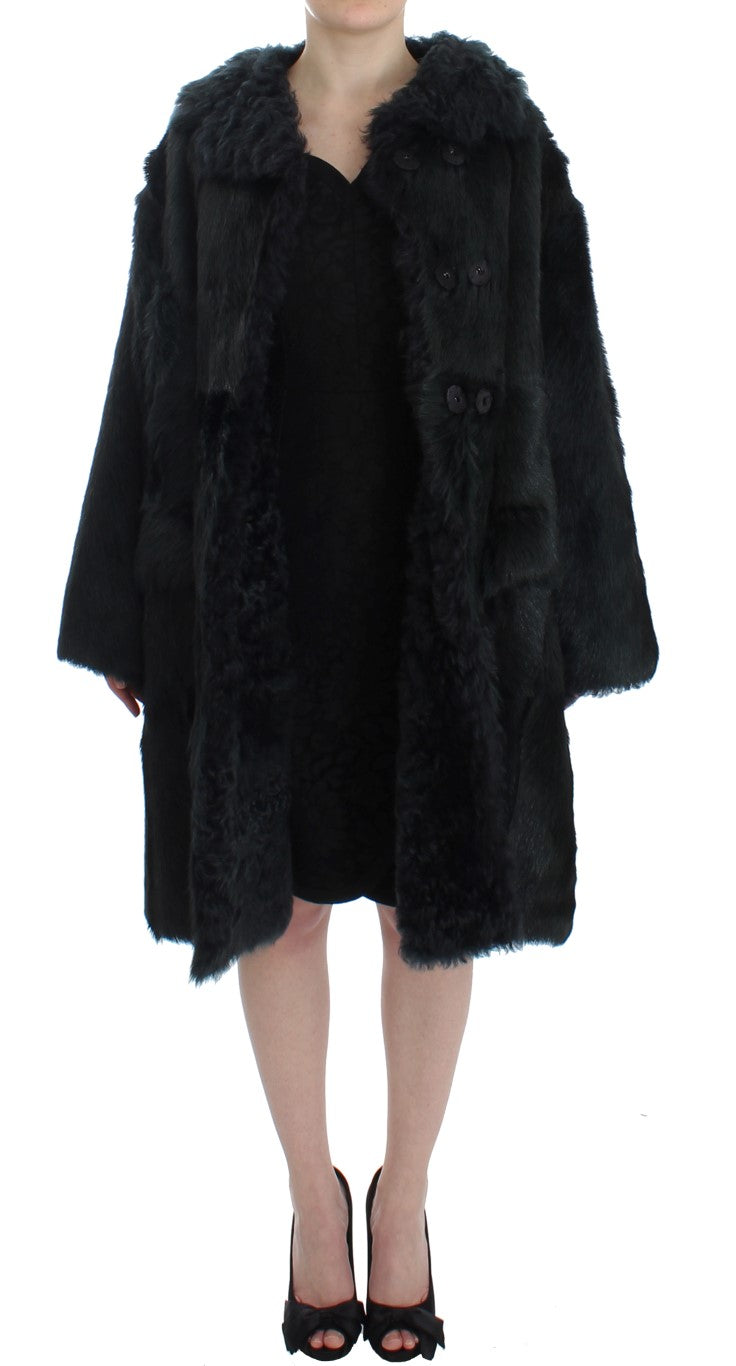 Exquisita chaqueta de piel de oveja