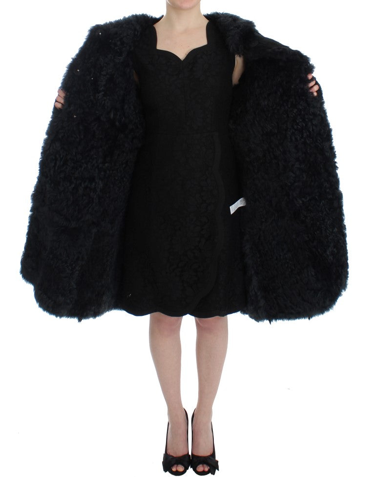 Exquisita chaqueta de piel de oveja