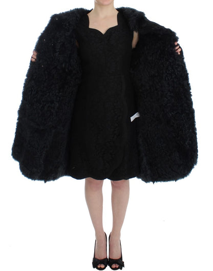 Exquisita chaqueta de piel de oveja