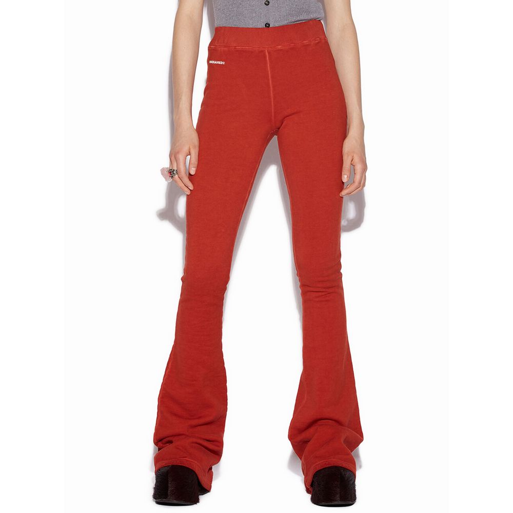 Vaqueros y pantalones de algodón rojo