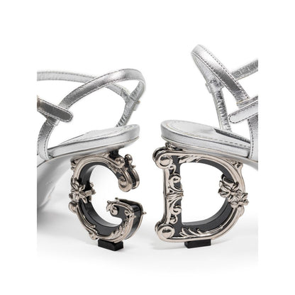 Gray Leather Sandal