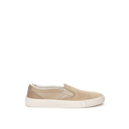 Zapatillas de piel beige
