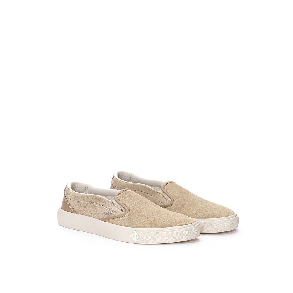 Zapatillas de piel beige