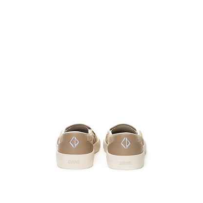 Zapatillas de piel beige