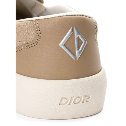 Zapatillas de piel beige