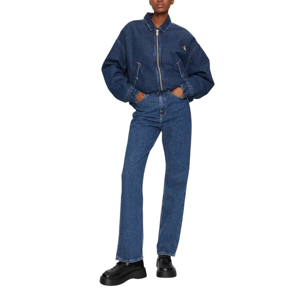 Vaqueros y pantalones de algodón azul