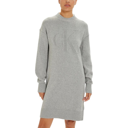 Vestido de algodón gris