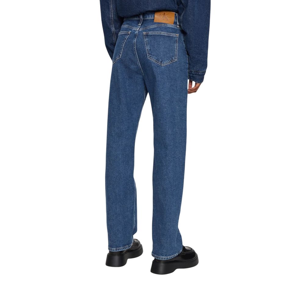 Vaqueros y pantalones de algodón azul