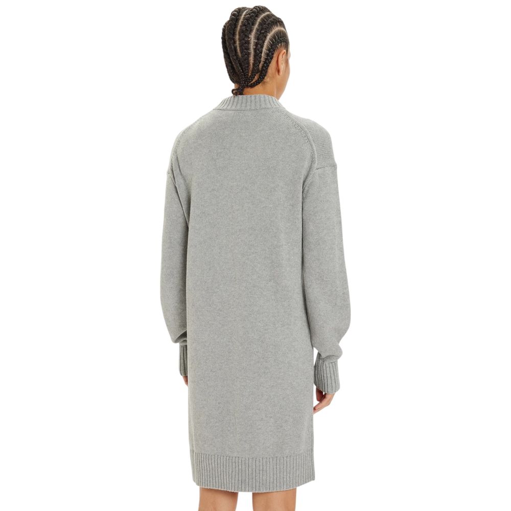 Vestido de algodón gris