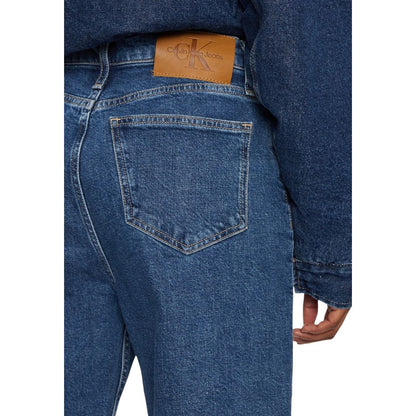Vaqueros y pantalones de algodón azul