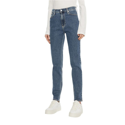 Vaqueros y pantalones de algodón azul