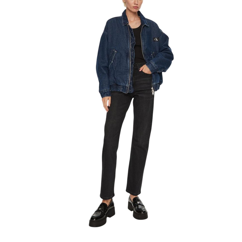 Black Cotton Mom Jean
