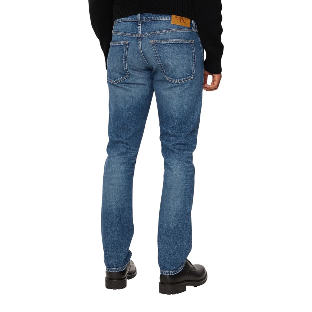 Vaqueros y pantalones de algodón azul