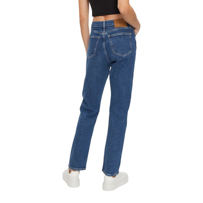 Vaqueros y pantalones de algodón azul