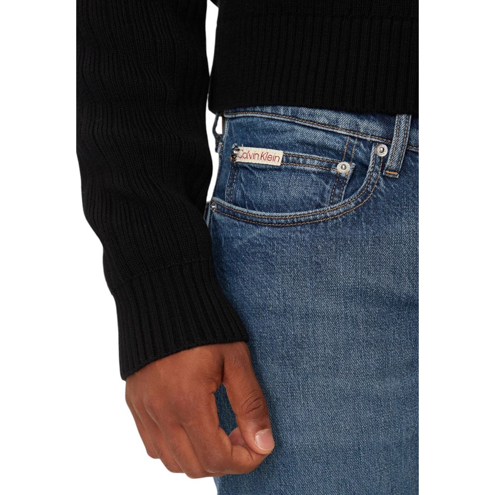 Vaqueros y pantalones de algodón azul