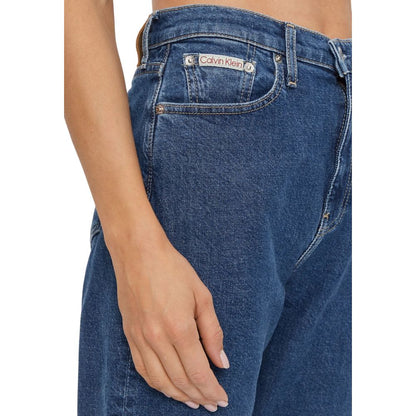 Vaqueros y pantalones de algodón azul